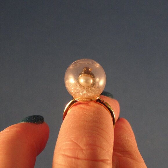 Kate Spade Pearl Penguin Dome Ring - Picture 4 of 4